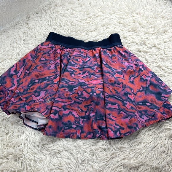 Lululemon Court Rival High Rise Skirt Tall Chroma Clash Multi / Mineral - Picture 6 of 8